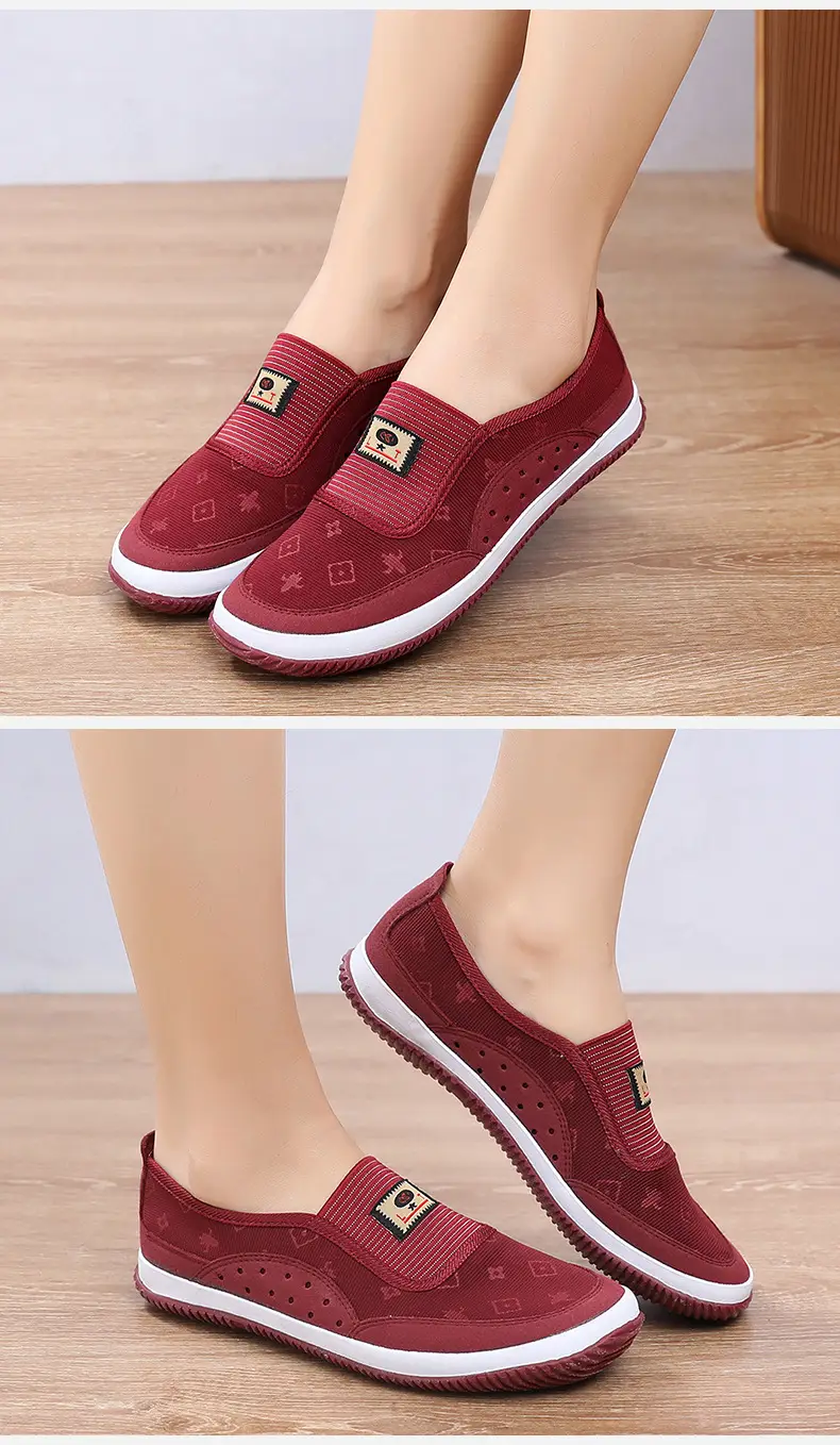 Lutai High-Quality Women's Canvas Shoes for Outdoor Work, Soft-Soled Slip-On Protective Work Shoes for Women — feature 16