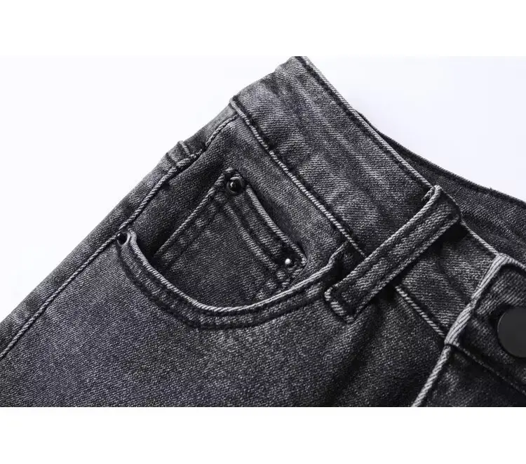 Daifa Jeans Women's Autumn and Winter 2024 New High Waist Slimming Stretch Tight Outer Wear Slim Fit Pencil Pants — feature 7