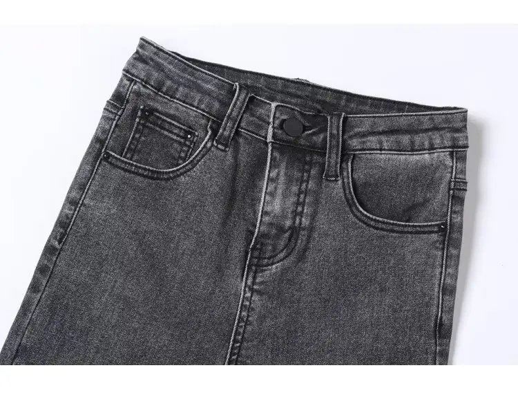 Daifa Jeans Women's Autumn and Winter 2024 New High Waist Slimming Stretch Tight Outer Wear Slim Fit Pencil Pants — feature 8