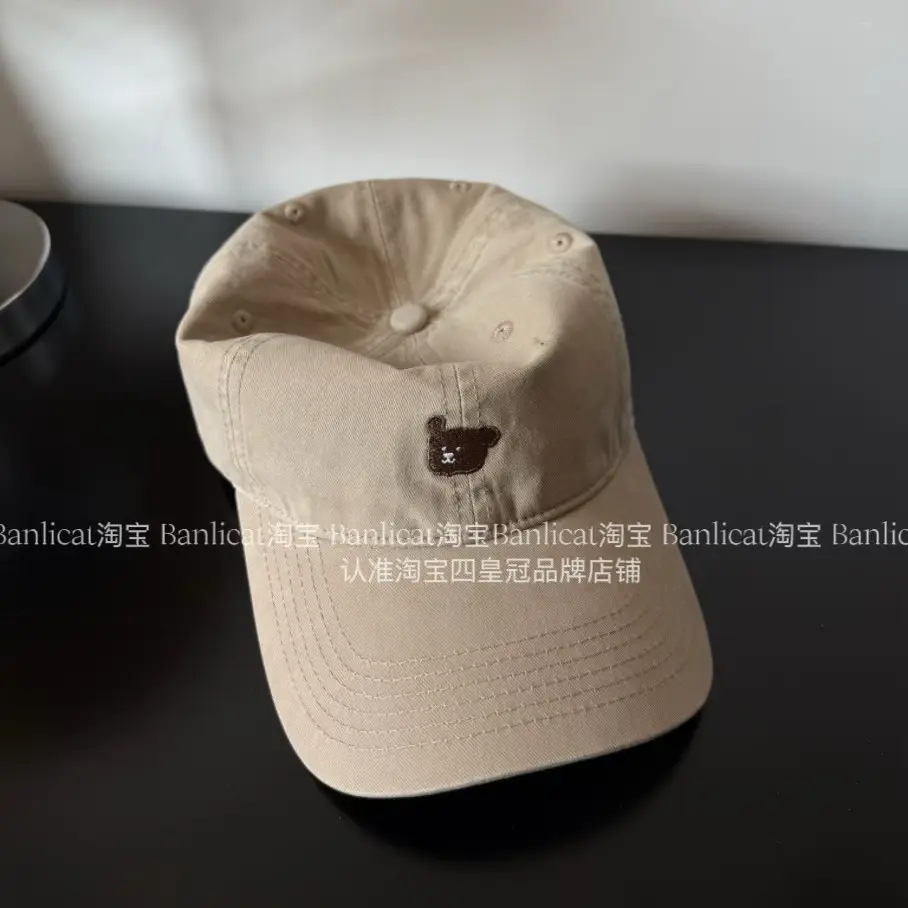 2025 New Kiss Embroidered Bear Baseball Cap Women's Korean-style All-match Cap Men's Spring and Autumn Hat Trendy - Image 10