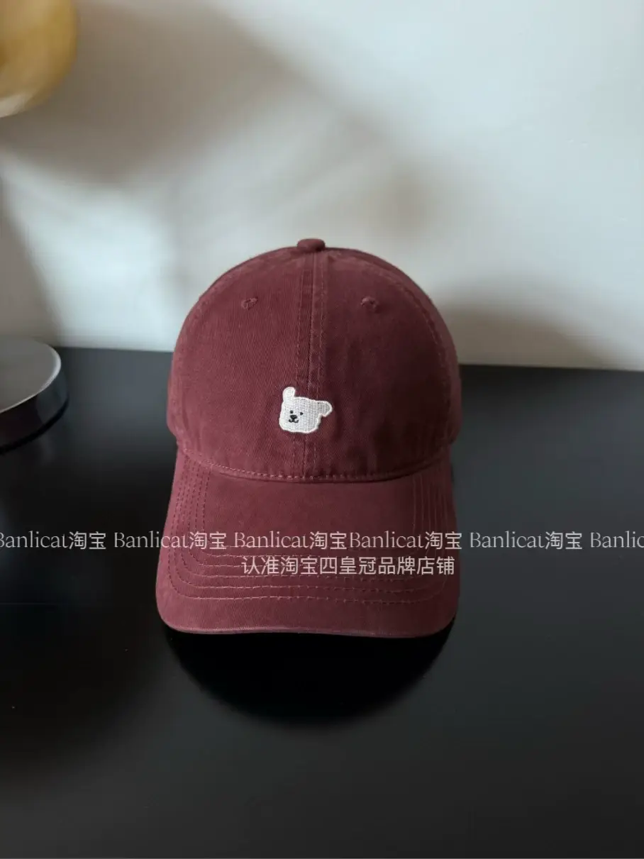 2025 New Kiss Embroidered Bear Baseball Cap Women's Korean-style All-match Cap Men's Spring and Autumn Hat Trendy — feature 16