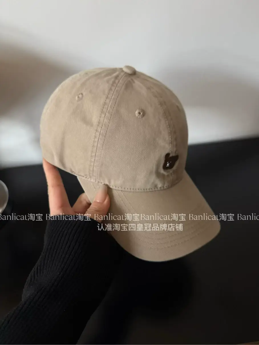 2025 New Kiss Embroidered Bear Baseball Cap Women's Korean-style All-match Cap Men's Spring and Autumn Hat Trendy — feature 3