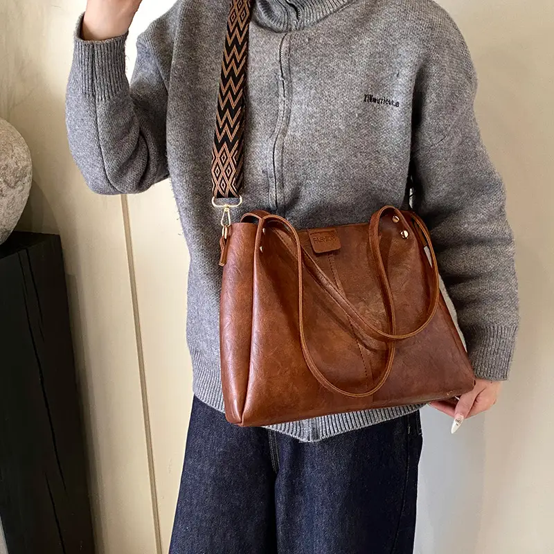 Brown Leather Crossbody Bag for Women 2025 - Image 5