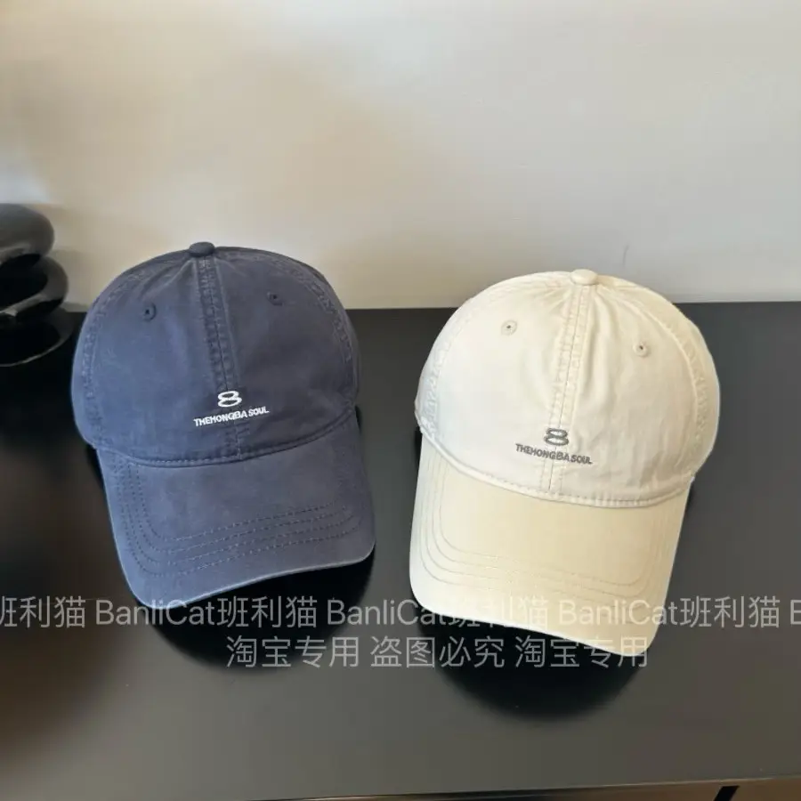 Men Women Wash Cotton Baseball Cap with Curved Brim - Image 11