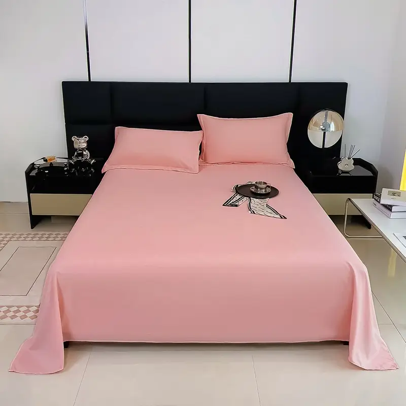 Bed sheet bed hat dormitory single sheet skin-friendly cotton household solid color simple sanding kang single cross-border foreign trade wholesale