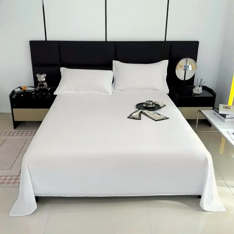 Bed sheet bed hat dormitory single sheet skin-friendly cotton household solid color simple sanding kang single cross-border foreign trade wholesale