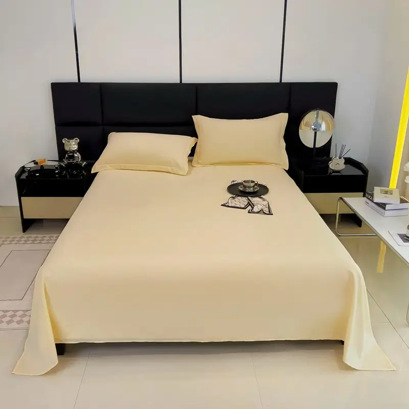 Bed sheet bed hat dormitory single sheet skin-friendly cotton household solid color simple sanding kang single cross-border foreign trade wholesale
