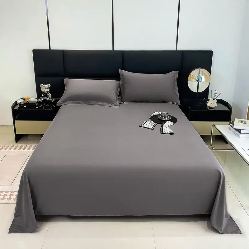 Bed sheet bed hat dormitory single sheet skin-friendly cotton household solid color simple sanding kang single cross-border foreign trade wholesale