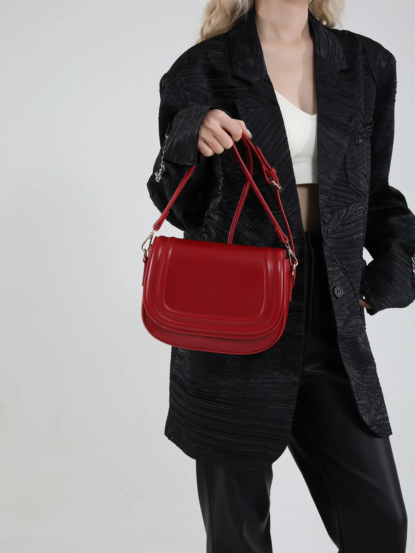 2025 Brown Leather Shoulder Crossbody Bag for Women - Image 5