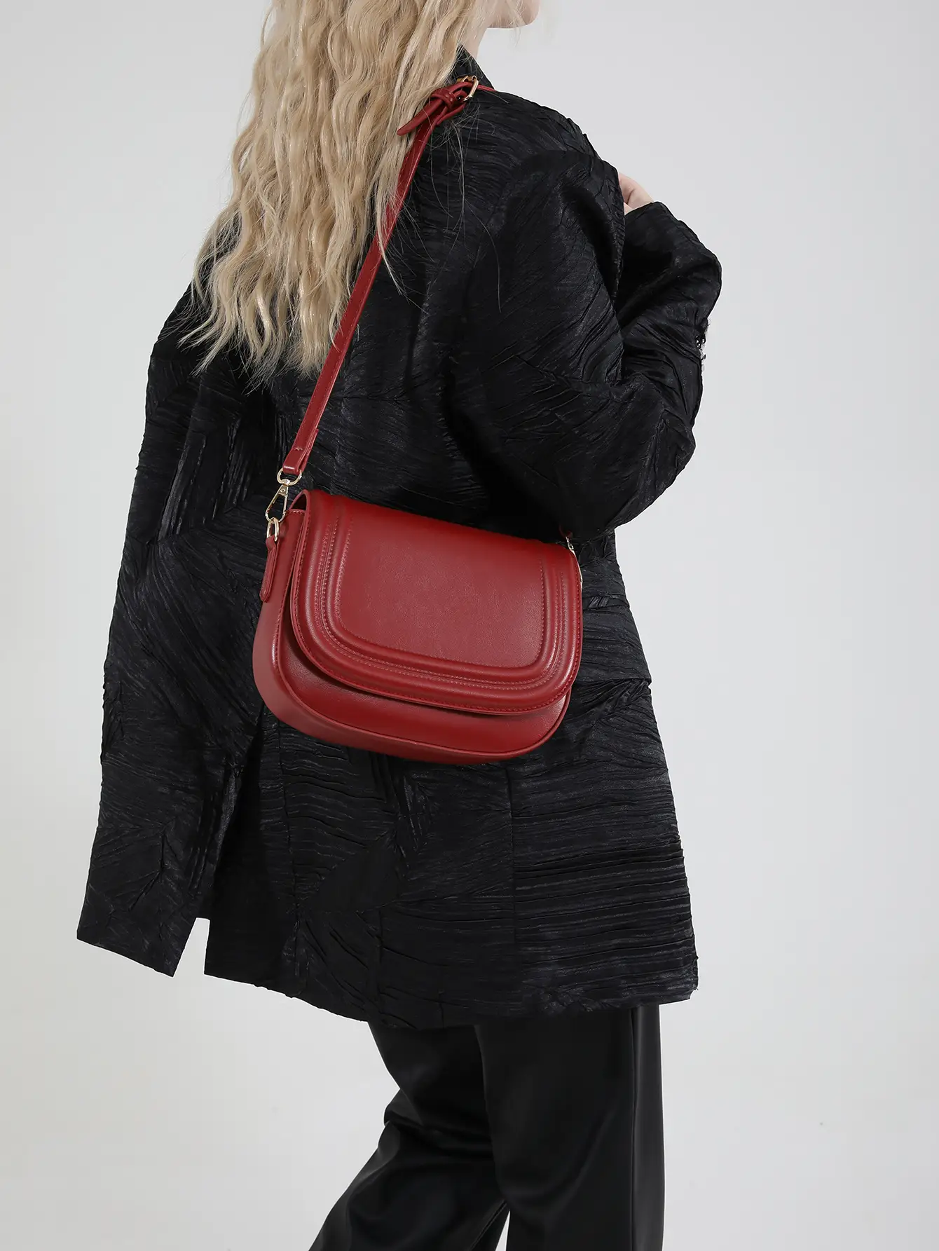 2025 Brown Leather Shoulder Crossbody Bag for Women - Image 8