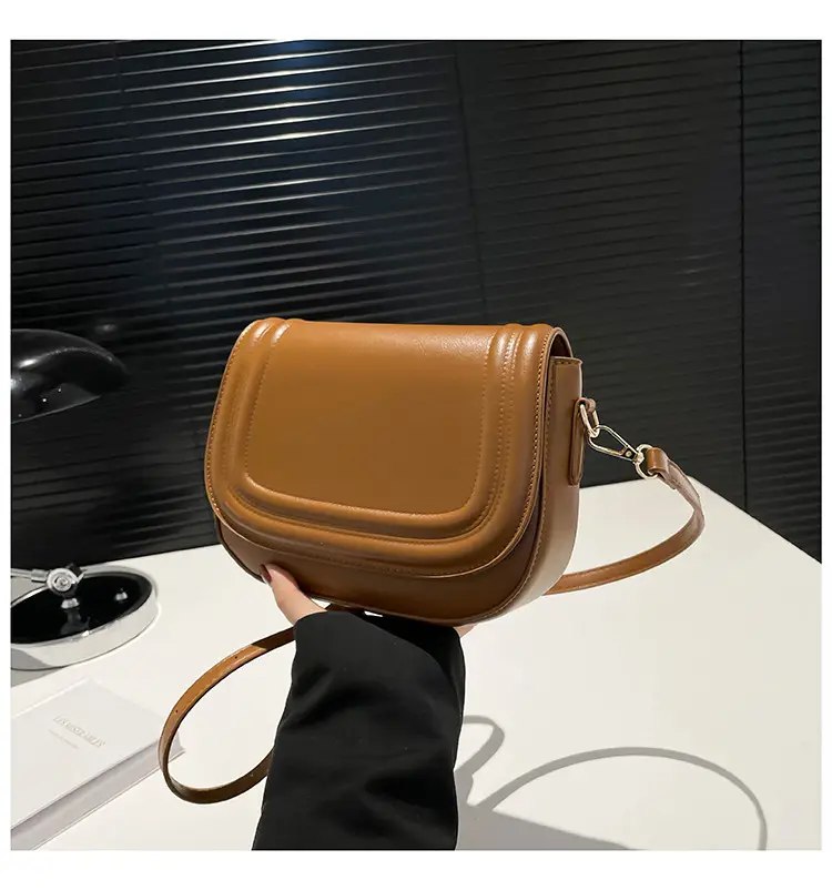 2025 Brown Leather Shoulder Crossbody Bag for Women - Image 2