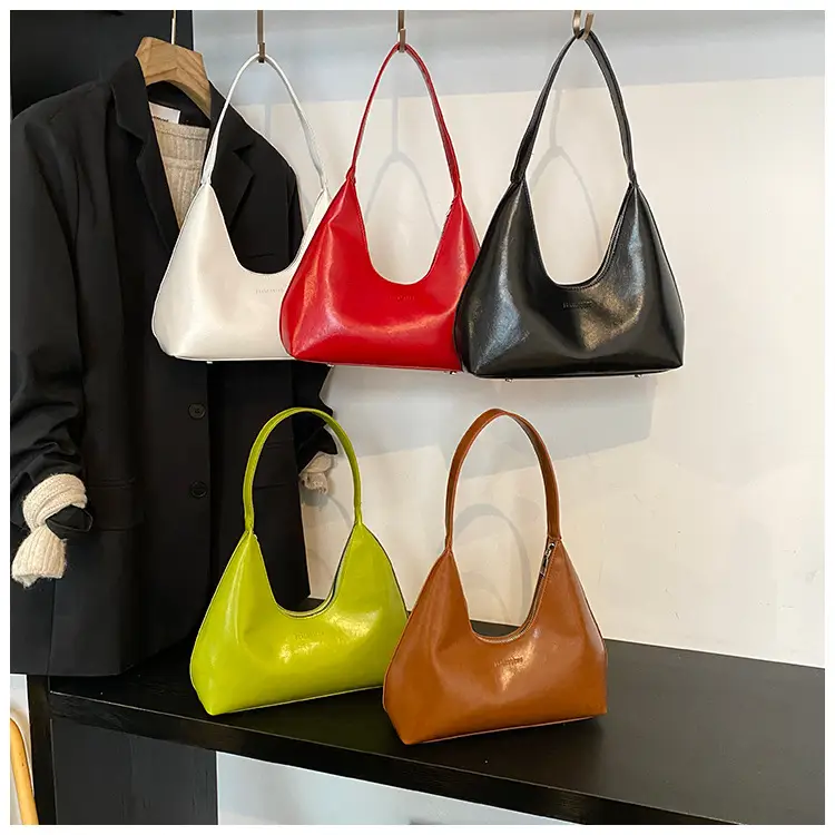 European Patent Leather Shoulder Bag Candy Color — feature 23