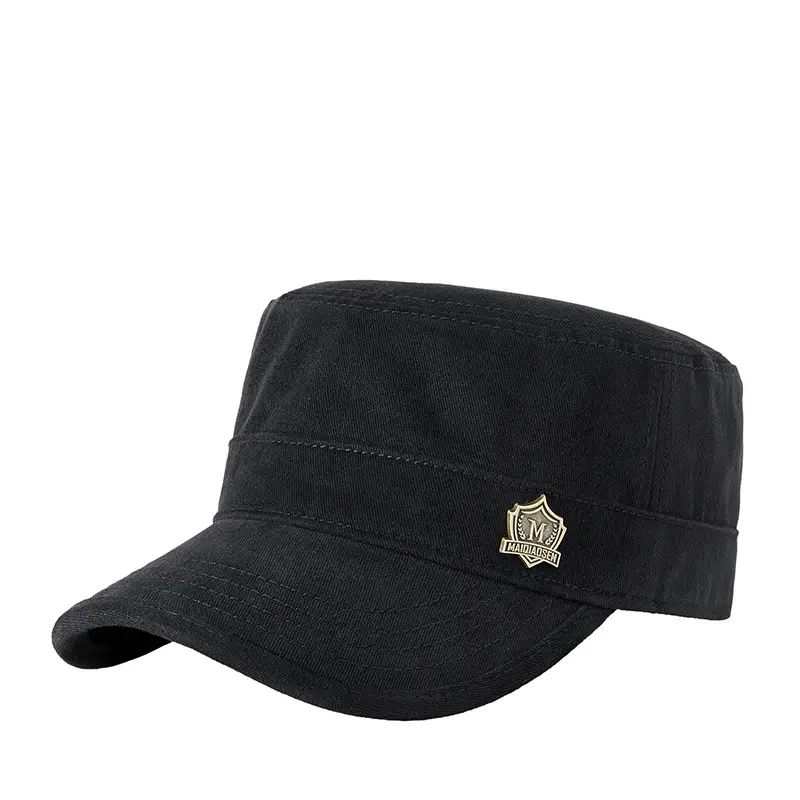 Men Winter Retro Flat Cap Hat Brown Blue Green