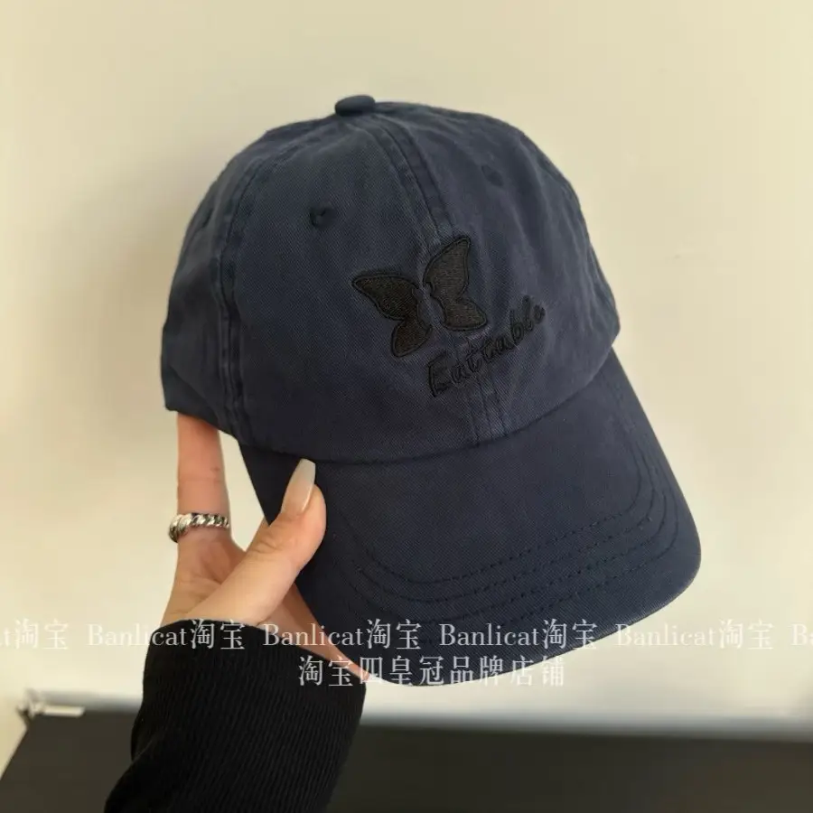 Pink Butterfly Baseball Cap for Women Spring Summer South Korea - Image 5