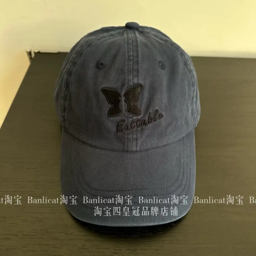 Pink Butterfly Baseball Cap for Women Spring Summer South Korea - Image 6
