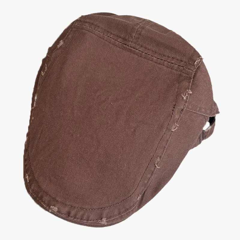 Brown Retro Literary Newsboy Hat for Men Women 2025 — feature 5