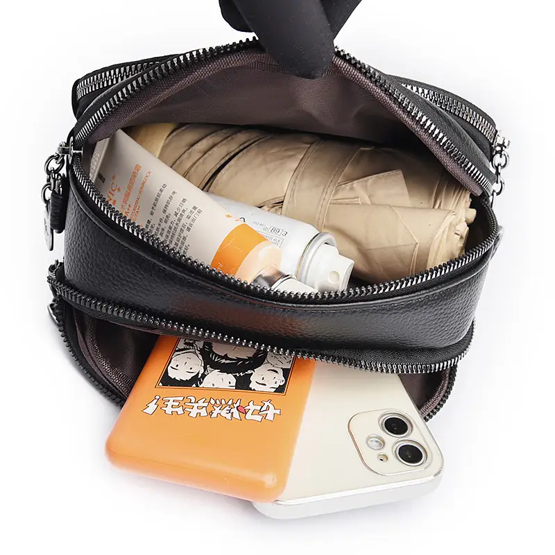 Black Korean Style Crossbody Bag for Women - Image 9