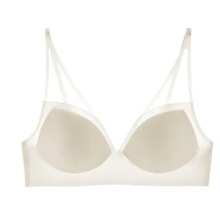 Summer Ultra-Thin Cool Back Underwear Women's No-Steel Rings Vest Bra - Image 9