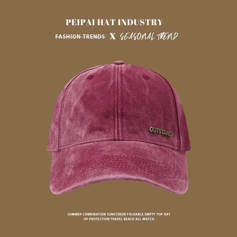 Women's Big Head Wash Cotton Sun Hat with Wide Brim — feature 8