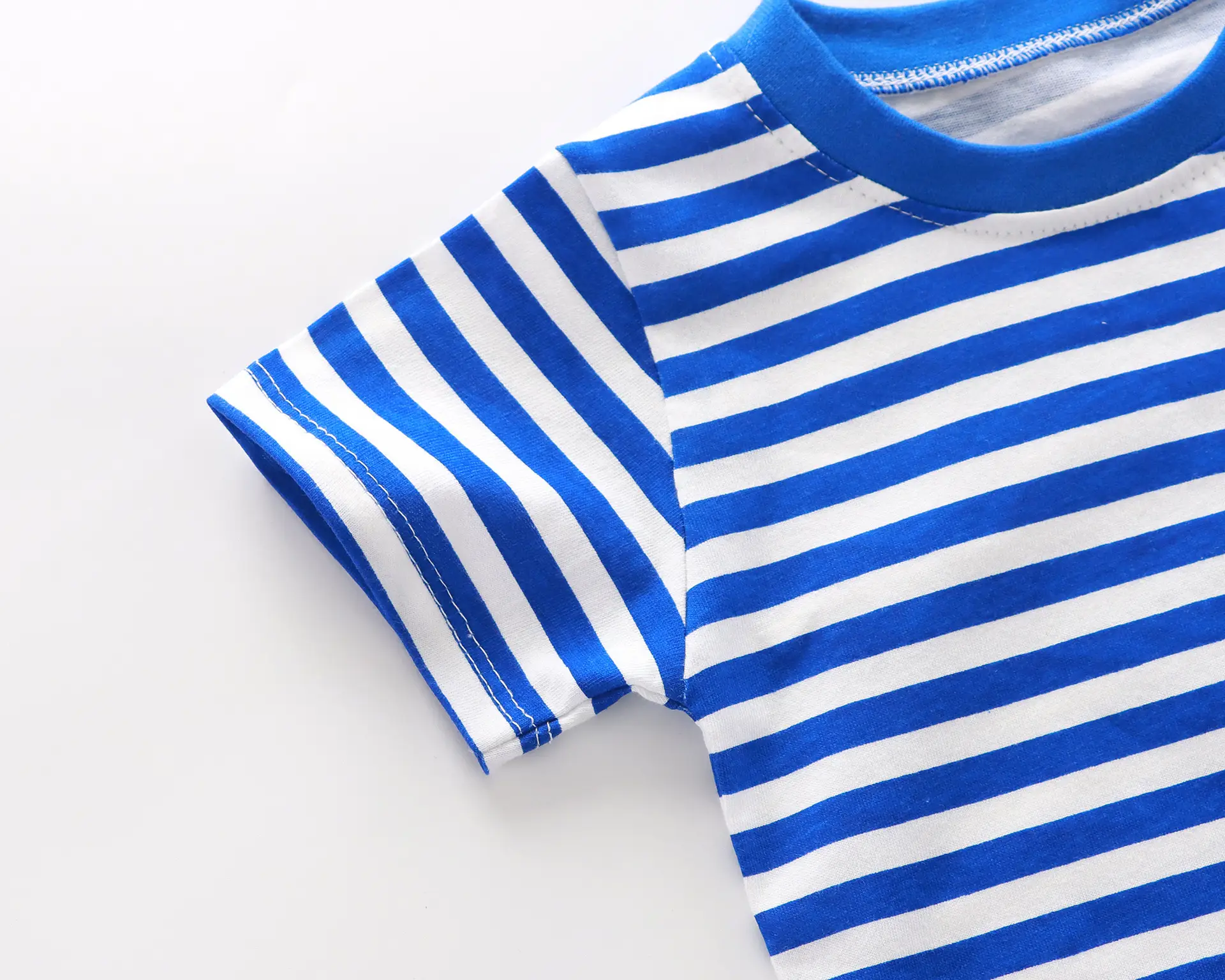 New Kids Striped Cotton T-Shirt Yellow — feature 5