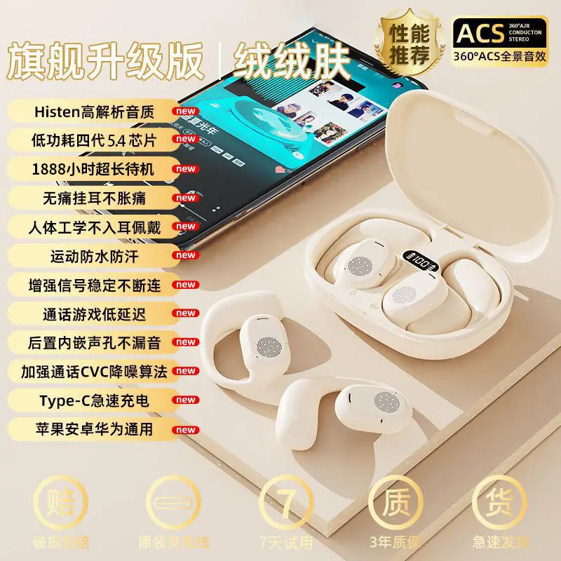 Wireless Bluetooth Earphones with Bone Conduction & Waterproof - Image 3