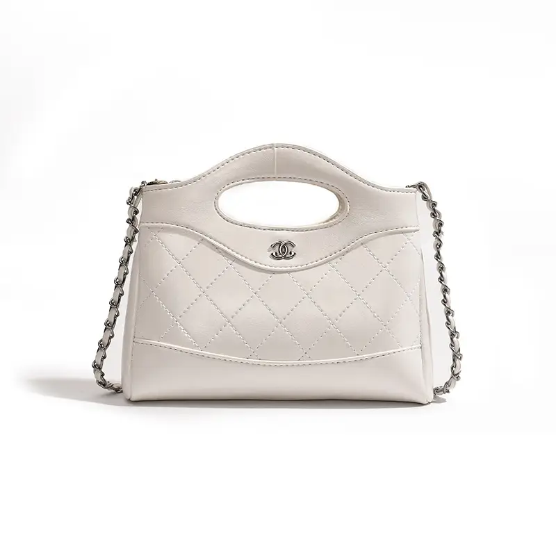 Pink Rhomboid Chain Handbag for Women