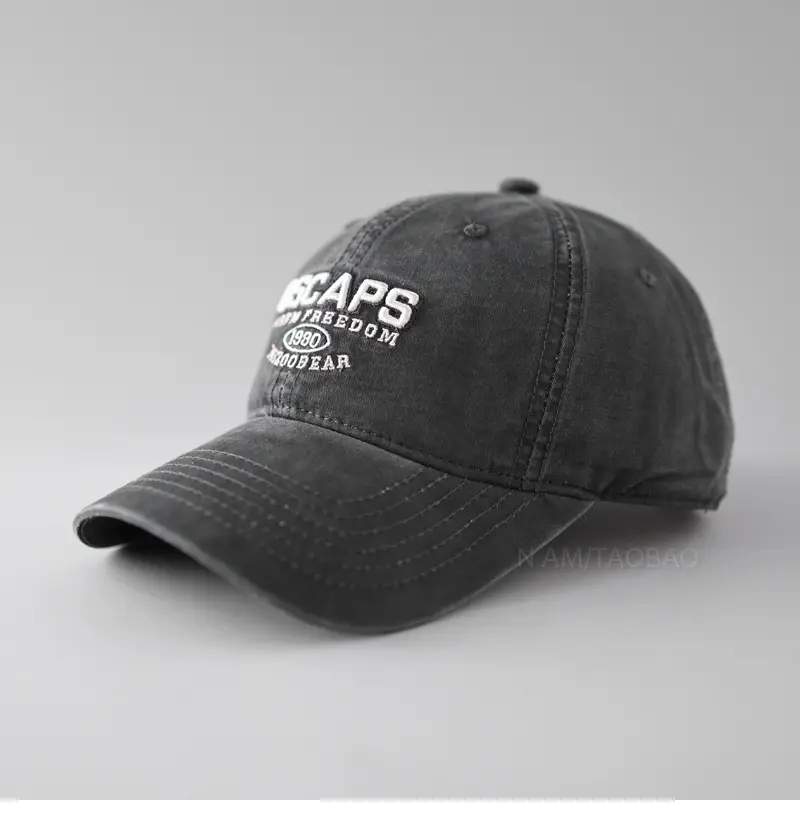 Men's Beige Ford Cap with Embroidered Logo — feature 1