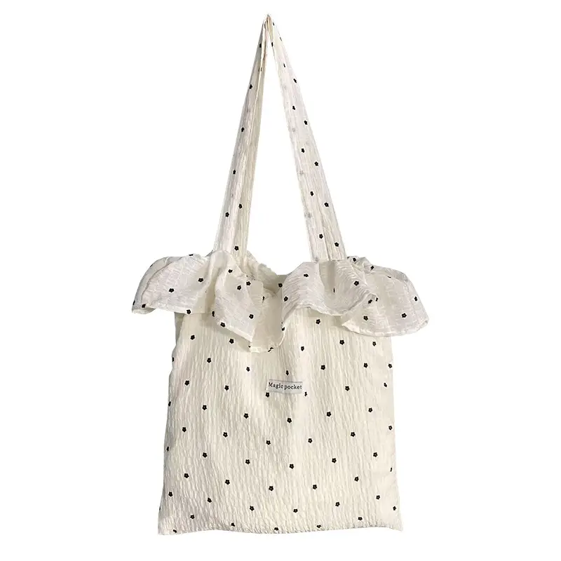 Fairy Ruffled Mesh Shoulder Bag Red Women - Image 8