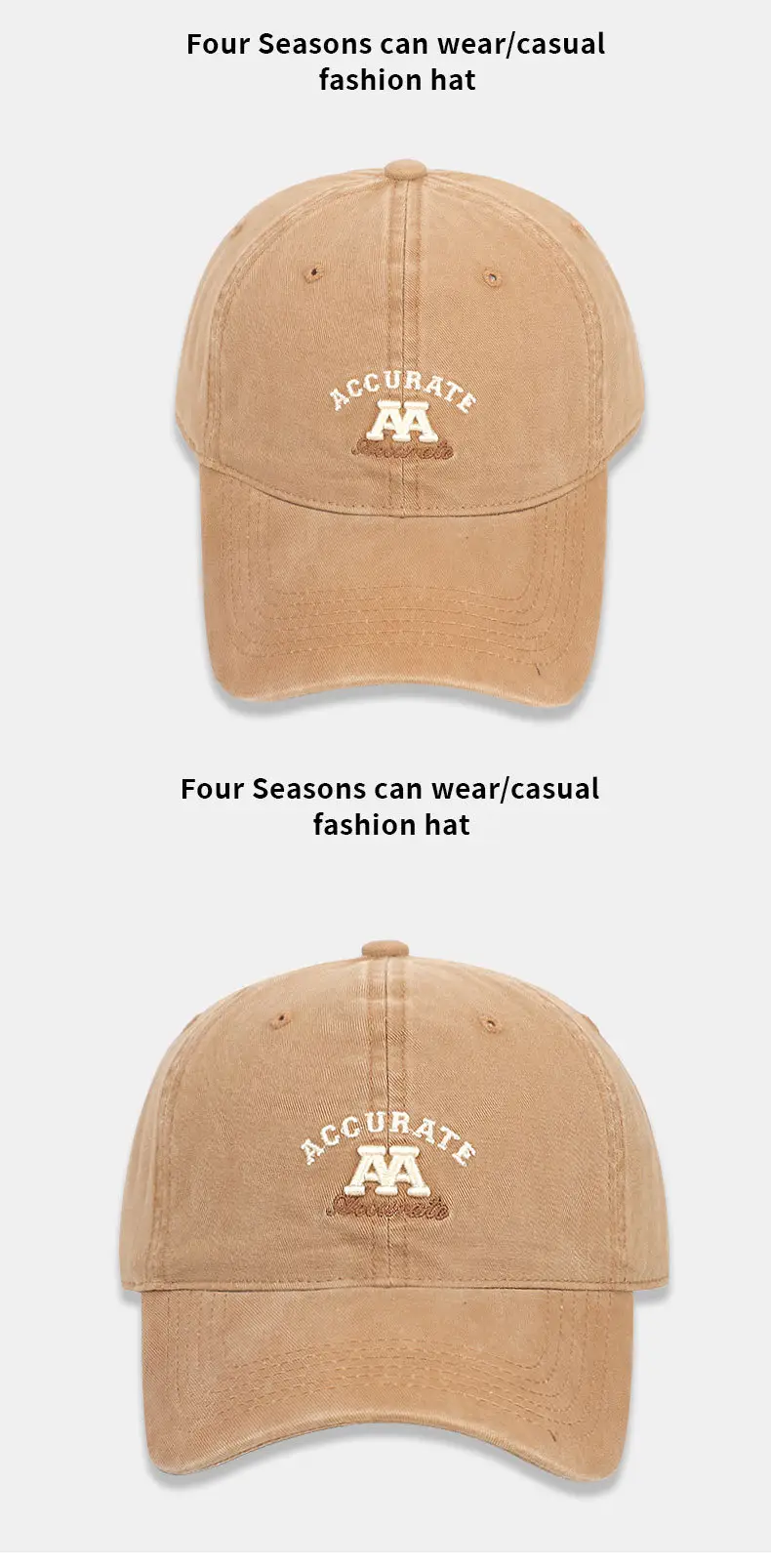 Wash Men's Women's Couple Baseball Cap Accurate AA — feature 12