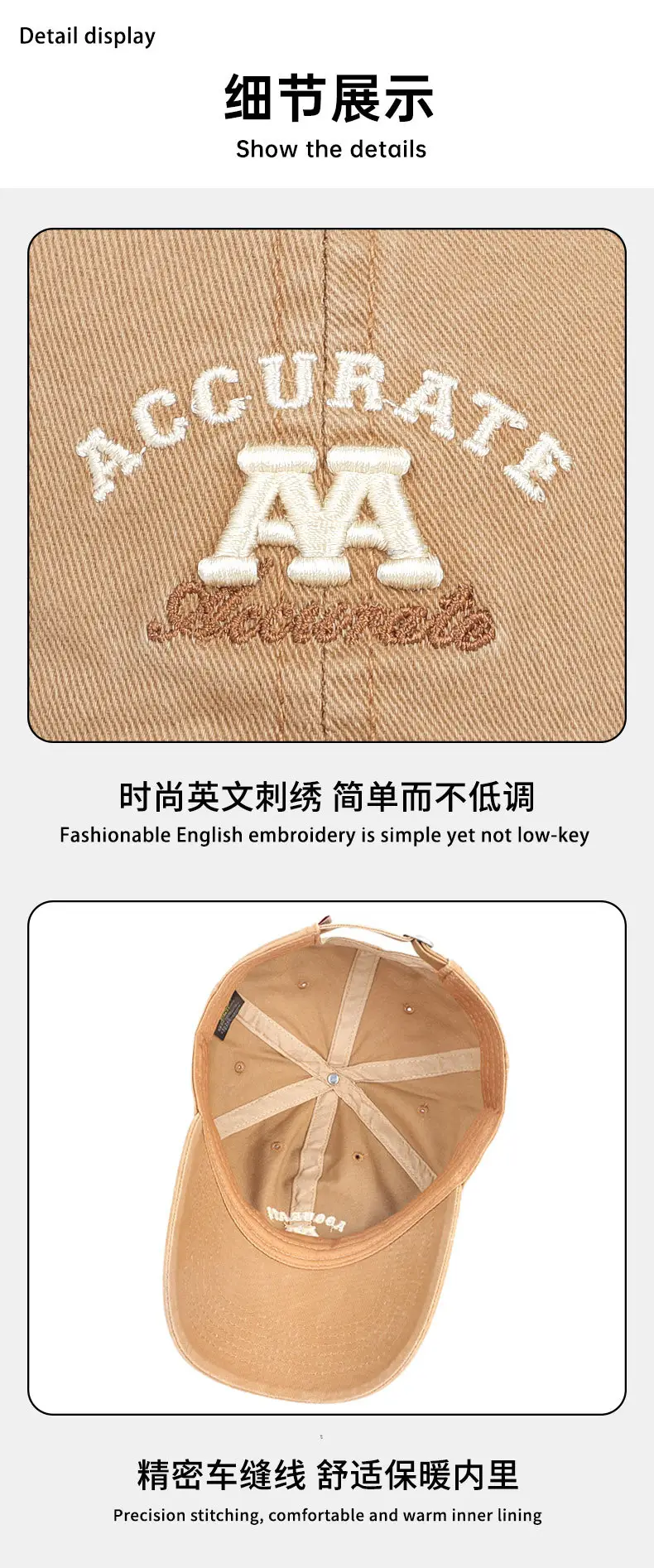 Wash Men's Women's Couple Baseball Cap Accurate AA — feature 16