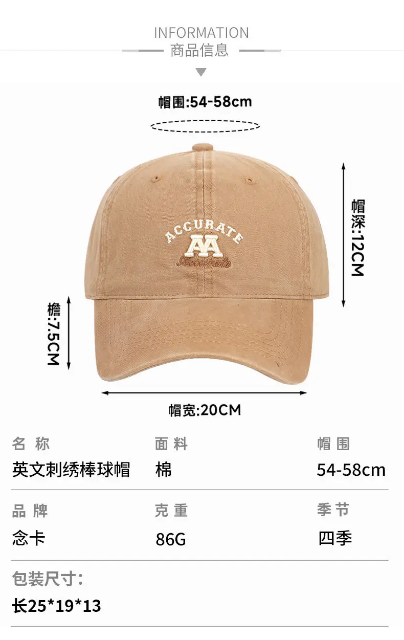 Wash Men's Women's Couple Baseball Cap Accurate AA — feature 8