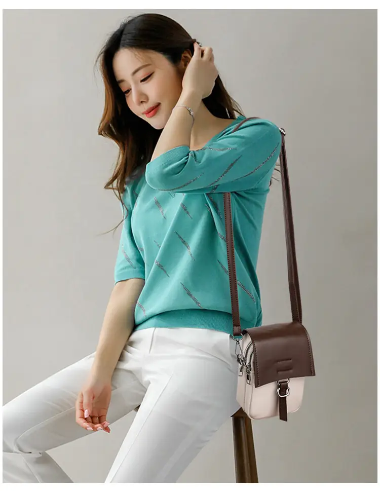 New Stylish Crossbody Bag White Yellow Mini Lightweight — feature 11