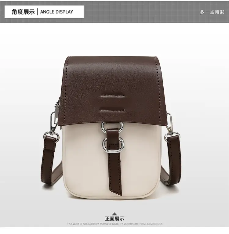 New Stylish Crossbody Bag White Yellow Mini Lightweight — feature 15
