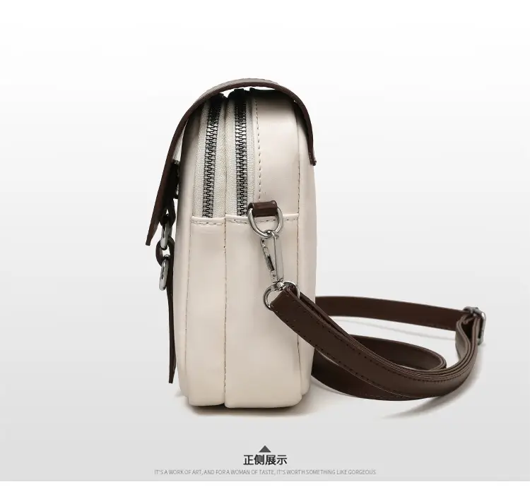 New Stylish Crossbody Bag White Yellow Mini Lightweight — feature 17