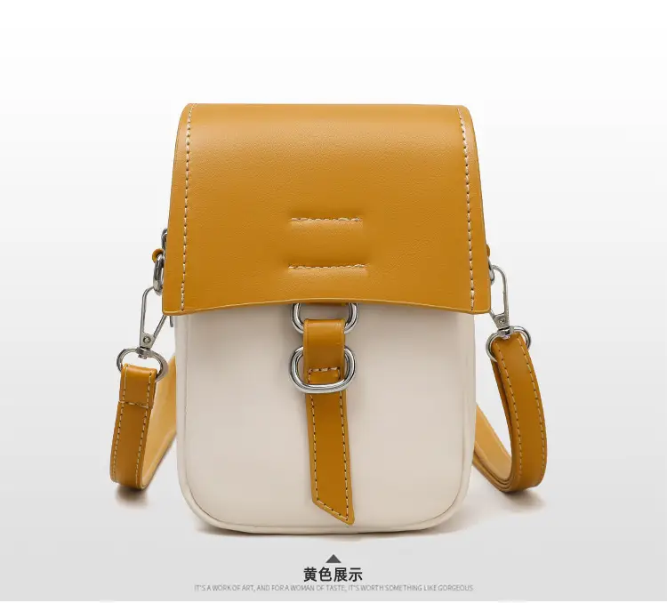 New Stylish Crossbody Bag White Yellow Mini Lightweight — feature 22