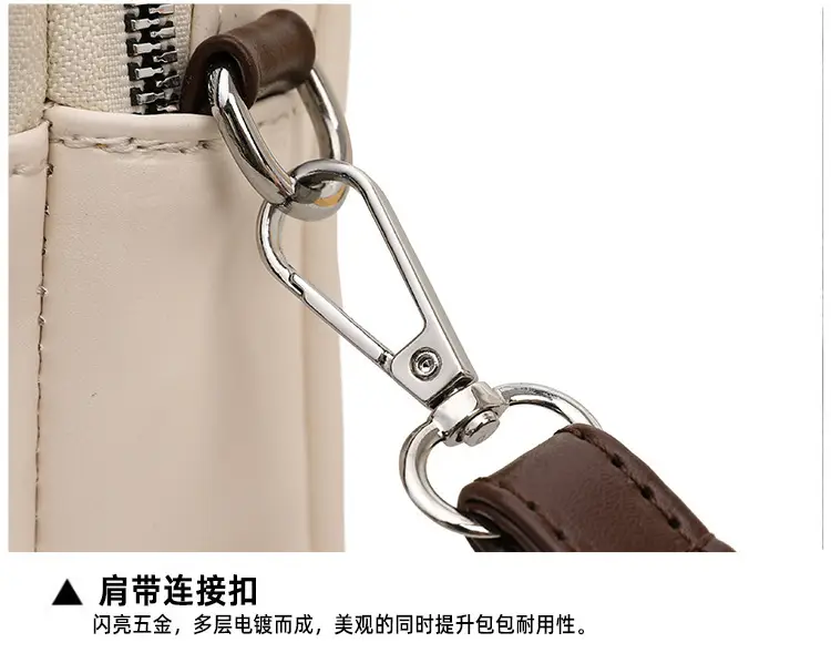 New Stylish Crossbody Bag White Yellow Mini Lightweight — feature 25