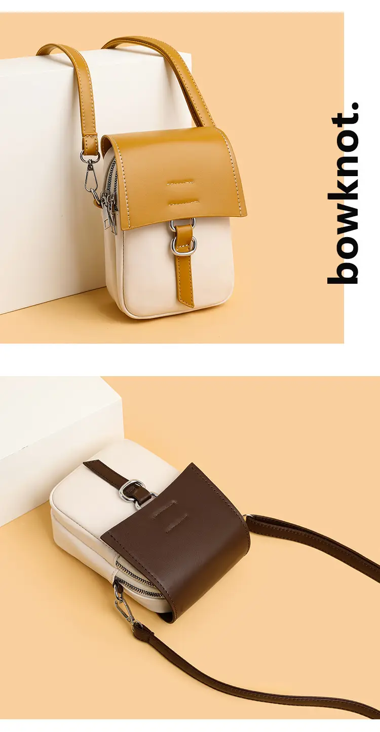 New Stylish Crossbody Bag White Yellow Mini Lightweight — feature 8
