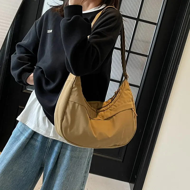 2026 Retro Canvas Shoulder Bag Women Korean Style - Image 8