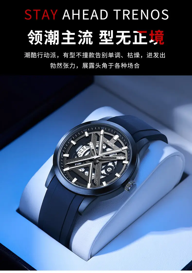 Men's Swiss Quartz Waterproof Casual Watch 6183 — feature 2