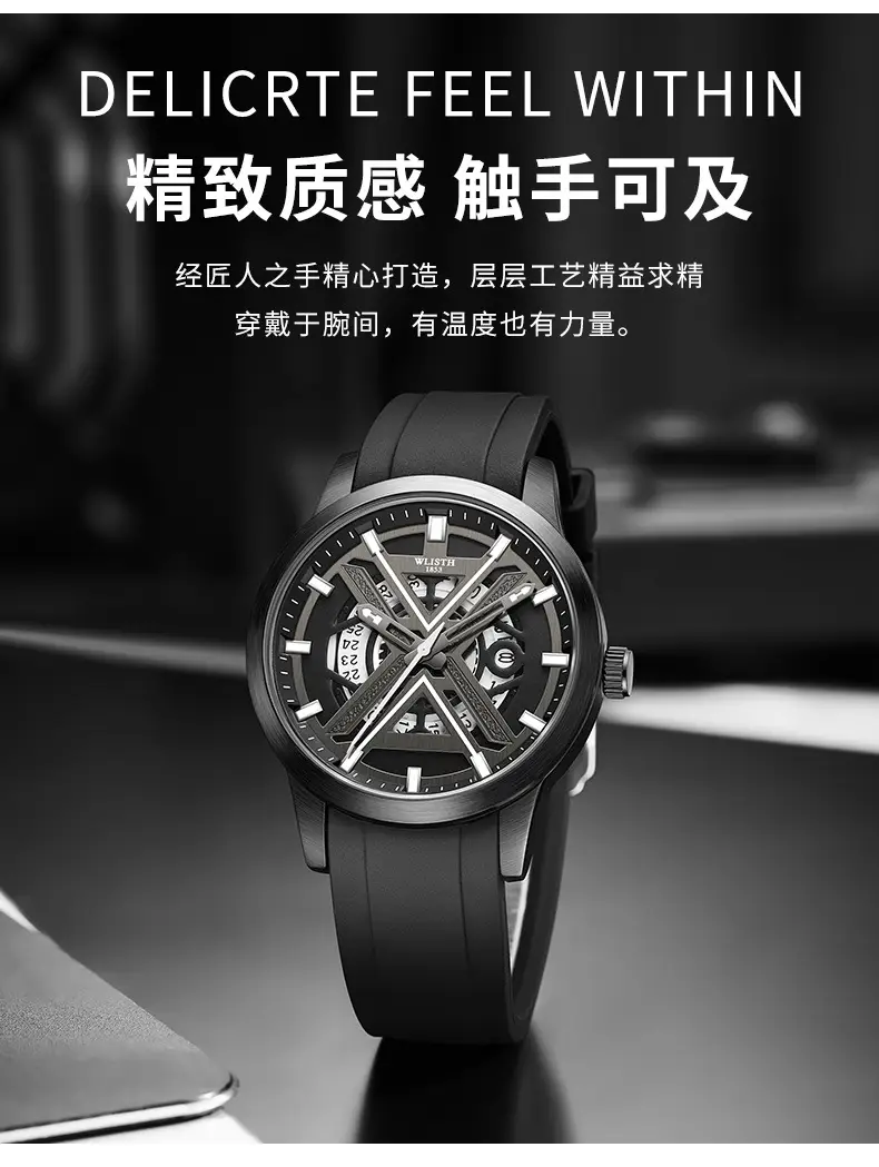 Men's Swiss Quartz Waterproof Casual Watch 6183 — feature 6
