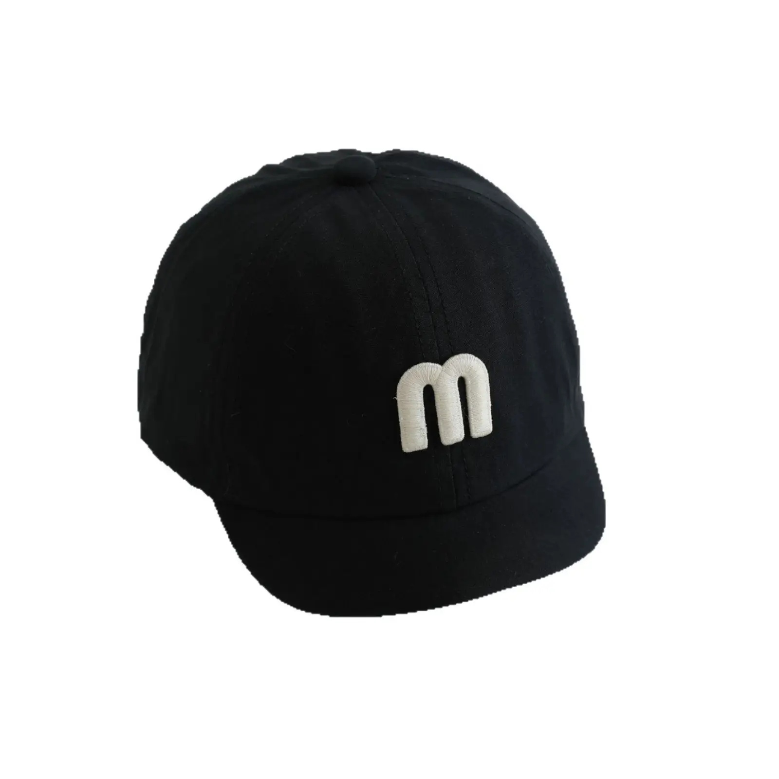 Gray M-Logo Baby Cap for Boys Spring Autumn - Image 12