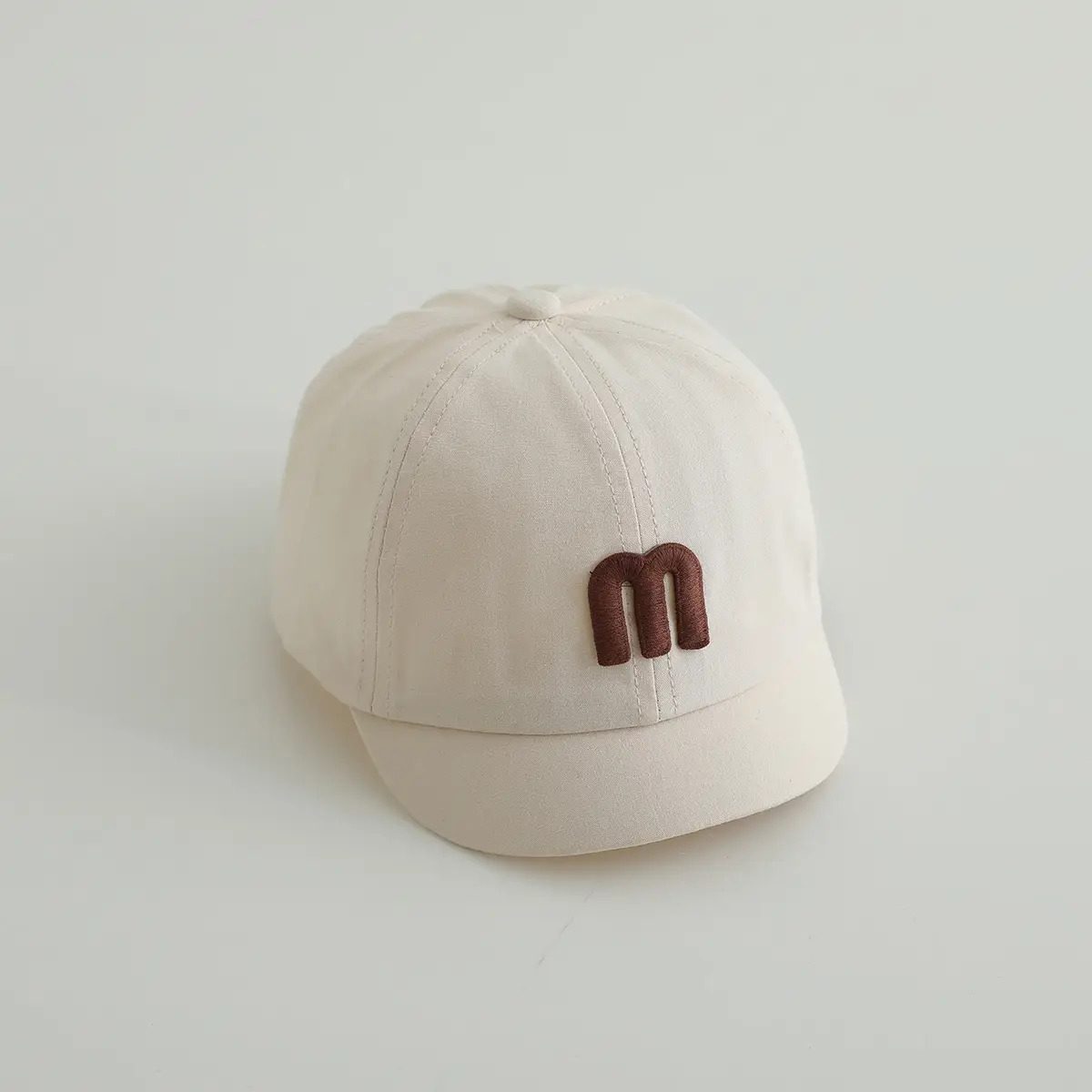 Gray M-Logo Baby Cap for Boys Spring Autumn — feature 10