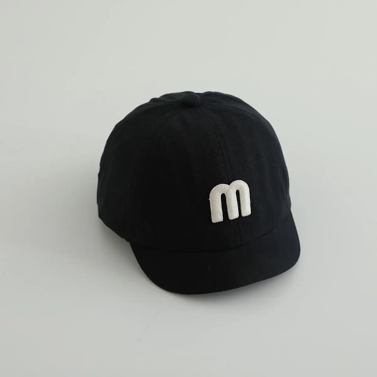 Gray M-Logo Baby Cap for Boys Spring Autumn — feature 12