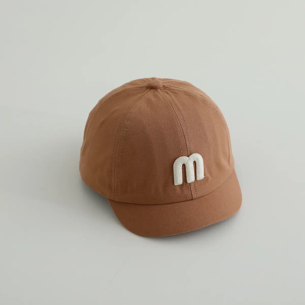Gray M-Logo Baby Cap for Boys Spring Autumn — feature 13