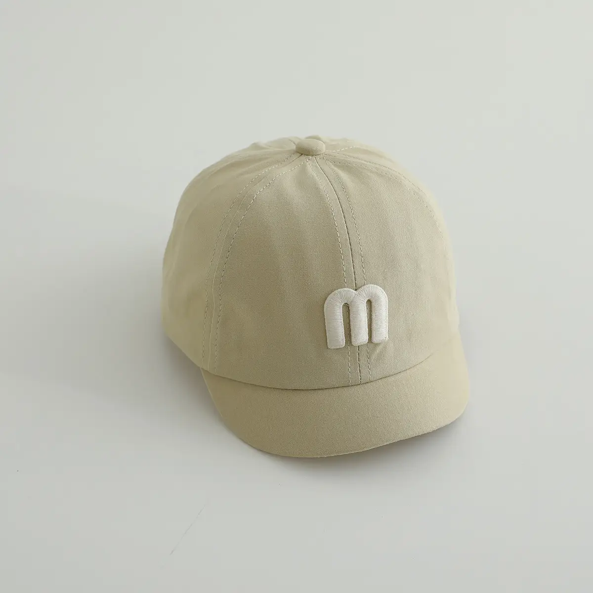 Gray M-Logo Baby Cap for Boys Spring Autumn — feature 7