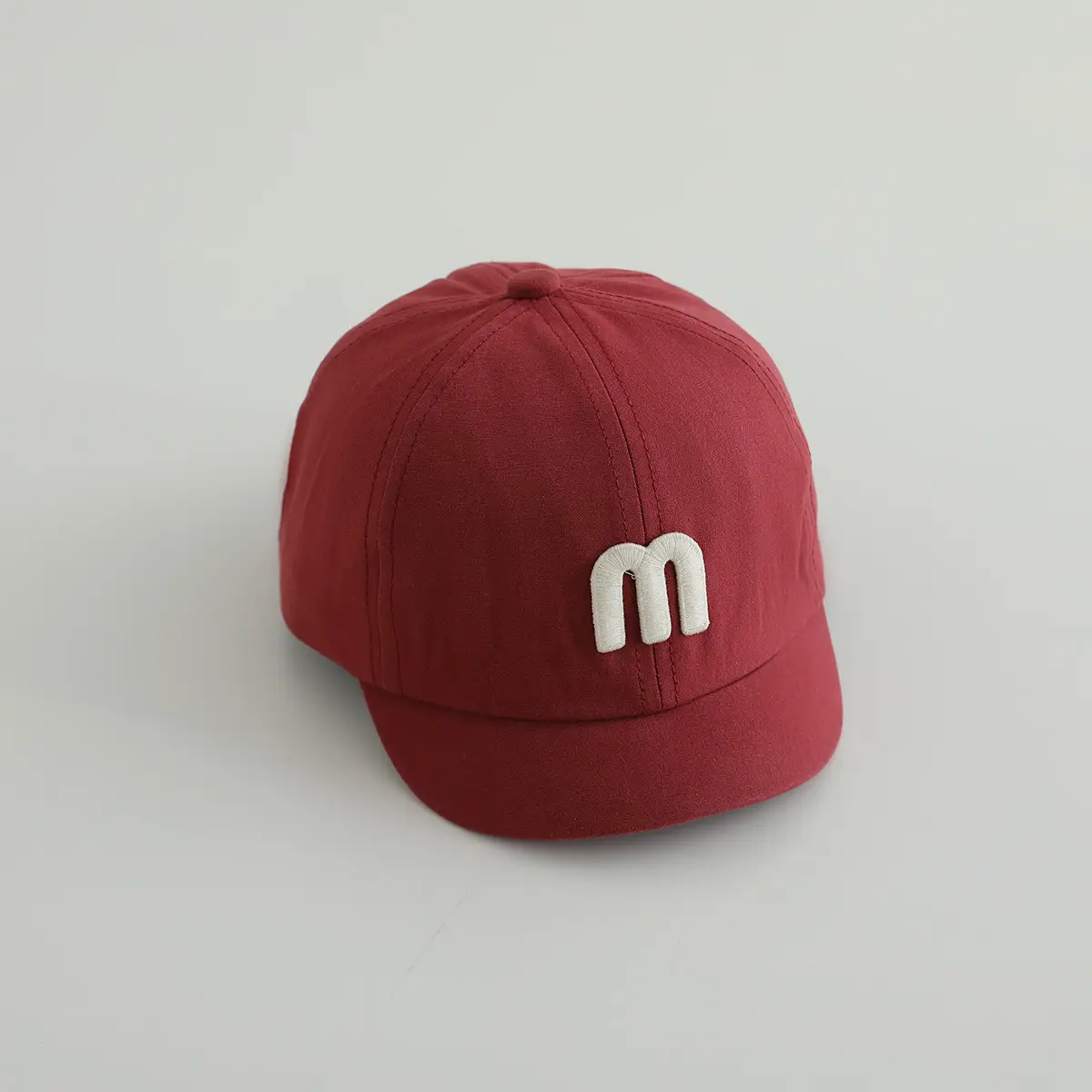 Gray M-Logo Baby Cap for Boys Spring Autumn — feature 9
