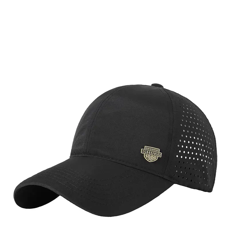 Men Perforated Cap Black Harley Davidson 65g