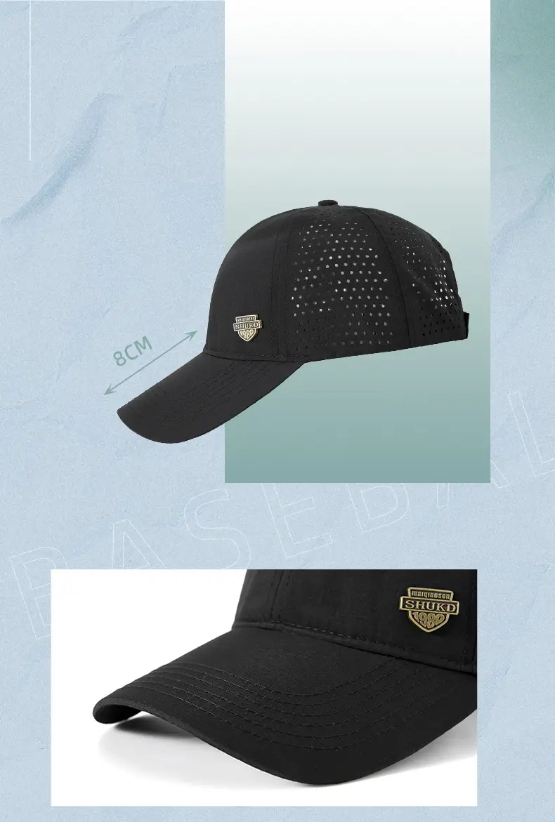 Men Perforated Cap Black Harley Davidson 65g — feature 14