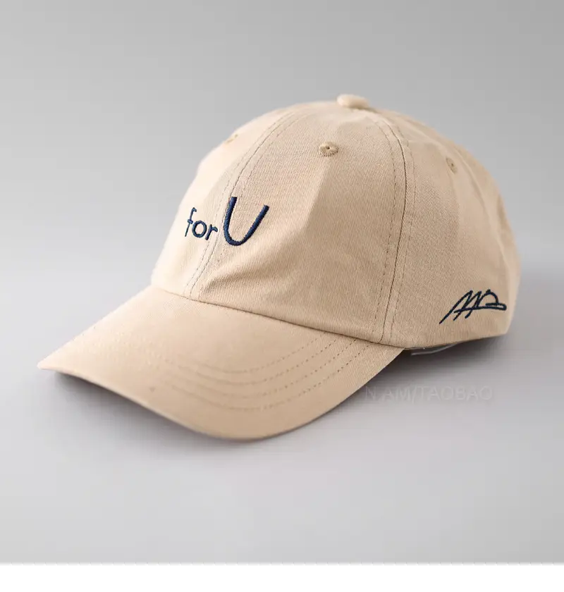 White Letter Embroidered Baseball Cap for Men Women - Image 5