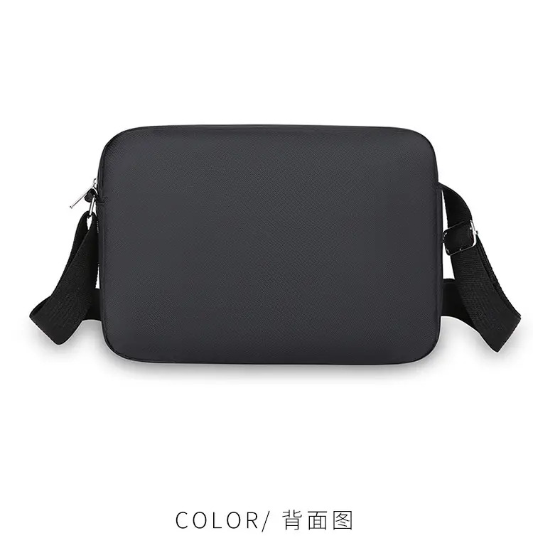 Men's Multi-Layer Shoulder Bag Navy Blue Business Travel — feature 30